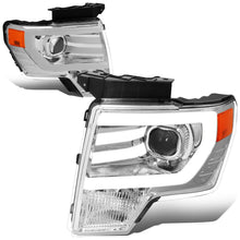 Load image into Gallery viewer, 09-14 Ford F-150 3D LED Projector Headlights Chrome Housing