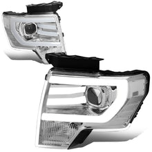 Load image into Gallery viewer, 2009-2014 Ford F-150 3D LED Projector Headlights Chrome Housing