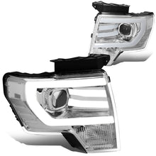 Load image into Gallery viewer, 2009-2014 Ford F-150 3D LED Projector Headlights Chrome Housing
