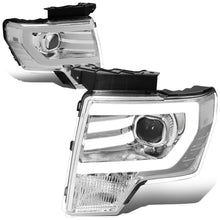 Load image into Gallery viewer, 2009-2014 Ford F-150 3D LED Projector Headlights Chrome Housing