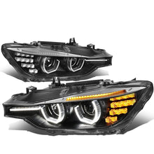 Load image into Gallery viewer, 2012-2016 BMW F30 3-Series 3D LED Bar Headlights Black Housing