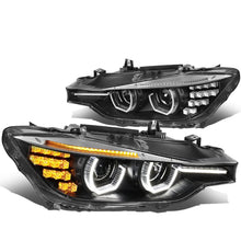 Load image into Gallery viewer, 2012-2016 BMW F30 3-Series 3D LED Bar Headlights Black Housing