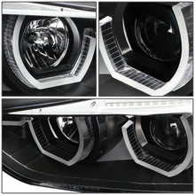 Load image into Gallery viewer, 2012-2016 BMW F30 3-Series 3D LED Bar Headlights Black Housing