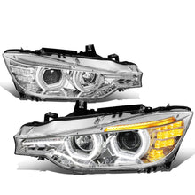 Load image into Gallery viewer, 2012-2016 BMW F30 3-Series 3D LED Bar Headlights Chrome Housing