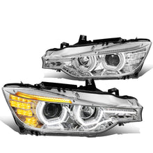 Load image into Gallery viewer, 2012-2016 BMW F30 3-Series 3D LED Bar Headlights Chrome Housing
