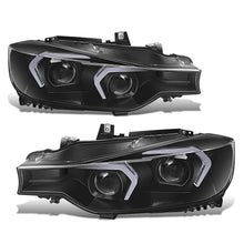 Load image into Gallery viewer, 2012-2015 BMW 320I 328D 328I 335I 3D LED Swoosh Projector Headlights