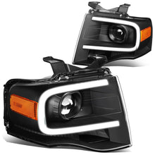 Load image into Gallery viewer, 07-14 Ford Expedition 3D LED DRL Projector Headlights Black Housing