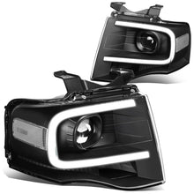 Load image into Gallery viewer, 2007-2014 Ford Expedition 3D LED DRL Projector Headlights Black