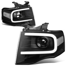 Load image into Gallery viewer, 2007-2014 Ford Expedition 3D LED DRL Projector Headlights Black