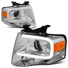 Load image into Gallery viewer, 2007-2014 Ford Expedition 3D LED DRL Projector Headlights Chrome