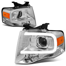 Load image into Gallery viewer, 2007-2014 Ford Expedition 3D LED DRL Projector Headlights Chrome