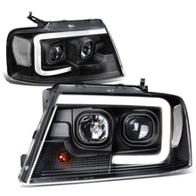 Load image into Gallery viewer, 2004-2008 Ford F-150 3D LED C-Bar Headlights Black Housing Clear Corner
