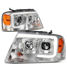 Load image into Gallery viewer, 04-08 Ford F-150 / 06-08 Lincoln Mark LT 3D LED C-Bar Headlights Chrome