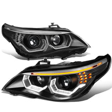 Load image into Gallery viewer, 04-07 BMW 525i/530i/545i/550i 3D LED Projector Headlights Black