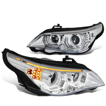 Load image into Gallery viewer, 04-07 BMW 5 Series 3D LED Projector Headlights - Chrome Housing