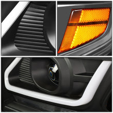 Load image into Gallery viewer, 15-18 Chevrolet Suburban/Tahoe 3D LED Projector Headlights Black/Amber
