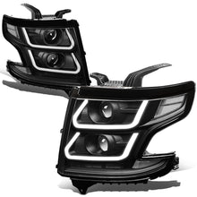 Load image into Gallery viewer, 15-18 Chevrolet Suburban/Tahoe 3D LED Projector Headlights Black