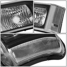 Load image into Gallery viewer, 03-07 Chevrolet Silverado J-Halo LED DRL Headlights 4PC Black Clear