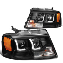 Load image into Gallery viewer, 2004-2008 Ford F-150 3D LED J-Bar Halo Projector Headlights