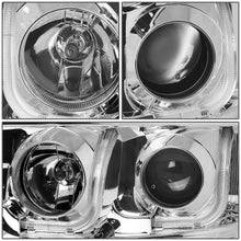 Load image into Gallery viewer, 2004-2008 Ford F-150 LED J-Bar Halo Projector Headlights Chrome