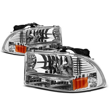 Load image into Gallery viewer, 97-04 Dodge Durango Chrome Housing Amber Corner Headlights