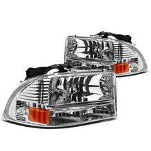 Load image into Gallery viewer, 97-04 Dodge Durango Chrome Housing Amber Corner Headlights