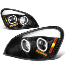 Load image into Gallery viewer, 2008-2017 Freightliner Cascadia Black Housing LED Projector Headlights