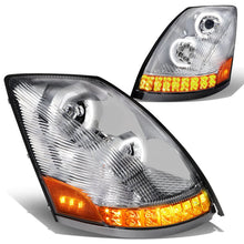 Load image into Gallery viewer, 04-18 Volvo VN VNL LED Projector Headlights - Chrome Housing