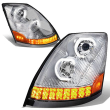 Load image into Gallery viewer, 04-18 Volvo VN VNL LED Projector Headlights - Chrome Housing