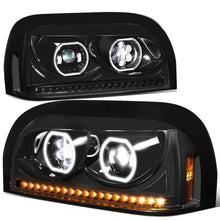 Load image into Gallery viewer, 96-10 Freightliner Century Projector Headlights - Black