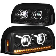 Load image into Gallery viewer, 96-10 Freightliner Century Projector Headlights - Black