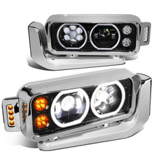 Load image into Gallery viewer, 81-88 Peterbilt 359 / 87-07 379 / 08-21 389 LED Headlights - Black