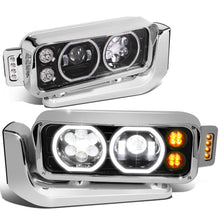Load image into Gallery viewer, 81-88 Peterbilt 359 / 87-07 379 / 08-21 389 LED Headlights - Black