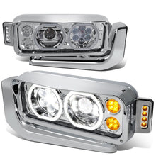 Load image into Gallery viewer, 81-88 Peterbilt 359 / 87-07 379 / 08-21 389 LED Clear Headlights