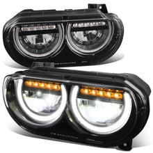 Load image into Gallery viewer, 2008-2014 Dodge Challenger Black Housing Headlights