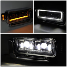 Load image into Gallery viewer, 81-88 Peterbilt 359 / 87-07 379 / 08-21 389 Black Headlights