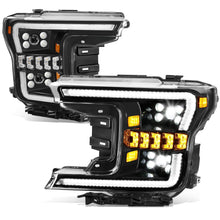 Load image into Gallery viewer, 18-19 Ford F150 Black Headlights