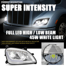 Load image into Gallery viewer, 13-20 Peterbilt 579 / 11-18 Peterbilt 587 Chrome Headlights