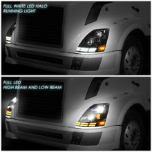 Load image into Gallery viewer, 2003-2017 Volvo VN VNL VNM VNX LED Switchback Headlights Black
