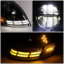 Load image into Gallery viewer, 2003-2017 Volvo VN VNL VNM VNX LED Switchback Headlights Black