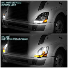 Load image into Gallery viewer, 03-17 Volvo VN VNL VNM VNX LED Switchback Headlights Chrome