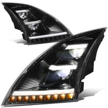 Load image into Gallery viewer, 2018-2021 Volvo VNL VNR Sequential LED Headlights Black