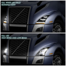 Load image into Gallery viewer, 2018-2021 Volvo VNL VNR Sequential LED Headlights Black