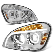 Load image into Gallery viewer, 2008-2017 Freightliner Cascadia LED Halo Projector Headlights Chrome