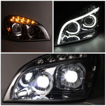 Load image into Gallery viewer, 2008-2017 Freightliner Cascadia LED Halo Projector Headlights Chrome