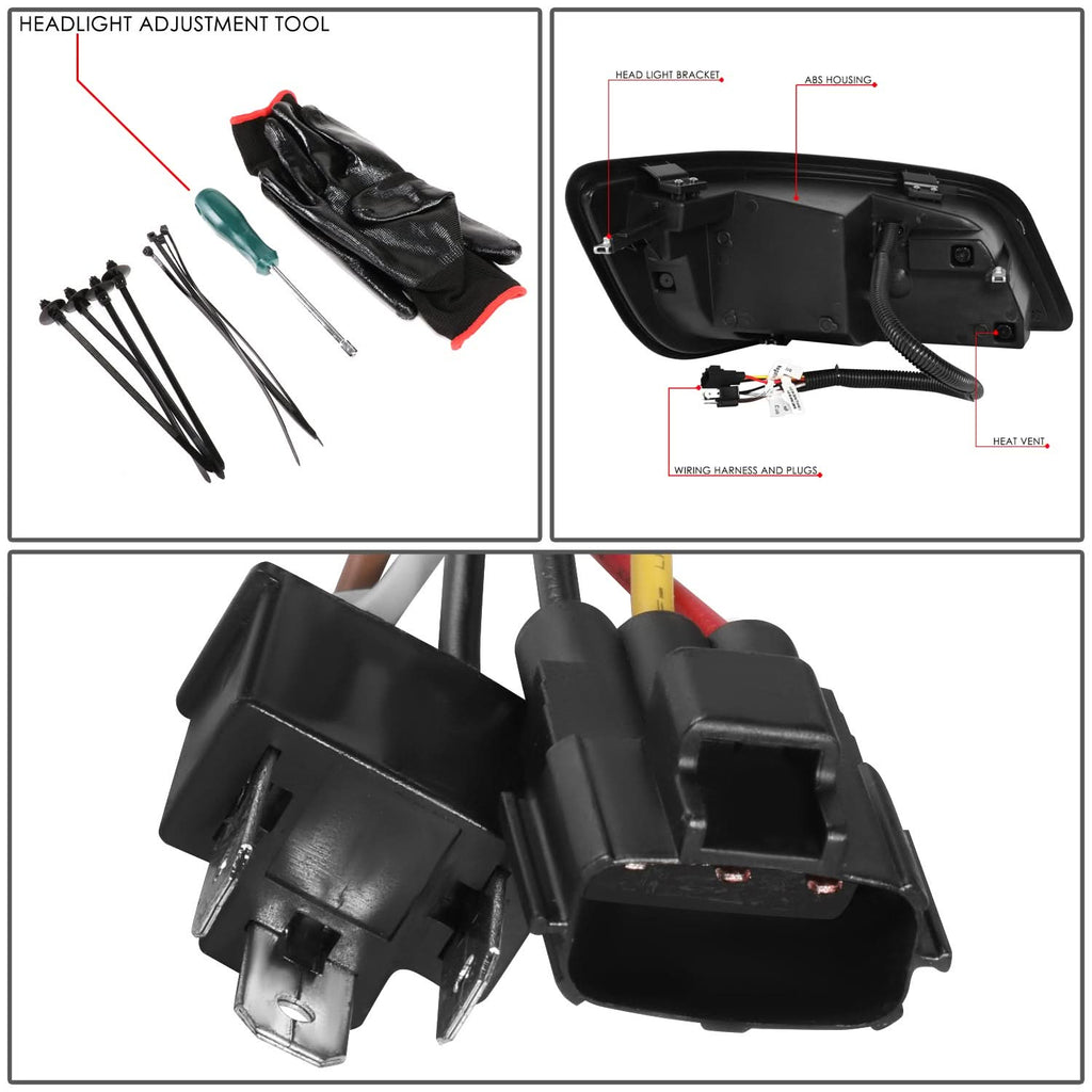 06-17 Hino 338/268/258/238/185/165/145 Black Headlights