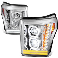 Load image into Gallery viewer, Ford F250/F350 Chrome Headlights