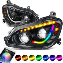 Load image into Gallery viewer, 2013-2021 Kenworth T680 Full LED Sequential Turn Signal Headlights