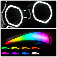 Load image into Gallery viewer, 2008-2017 Freightliner Cascadia Gattling Barrel RGB LED Halo Headlights