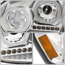 Load image into Gallery viewer, 08-17 Freightliner Cascadia Full LED Halo Projector Headlights Chrome